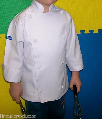 Lot of 3 kids coat chef jacket +hat+flag+apron gift 