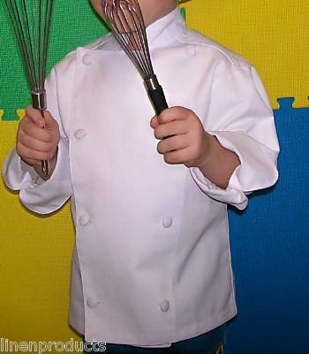 Lot of 3 kids coat chef jacket +hat+flag+apron gift 