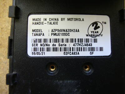 Motorola GP68 gp 68 uhf 20 channel radio ham band 