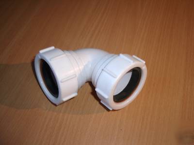 New 90Â° 40MM multi-fit waste pipe bend - 