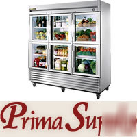 New true commercial 6 half-door refrigerator - t-72G-6