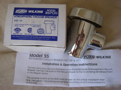 New wilkins avb atmospheric vacuum breaker 1/2