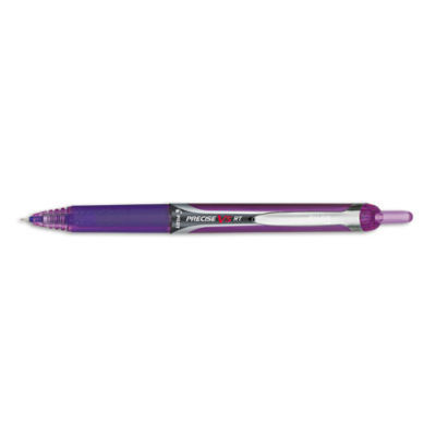 Precise V5RT retractable rolling ball pen purple qty 8