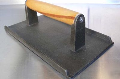 Restaurant steak weight cast iron 9X5 bacon press grill