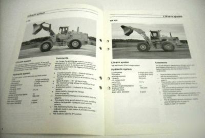 Vme 1991 volvo bm l 150 vs. komatsu wa 470 brochure lot