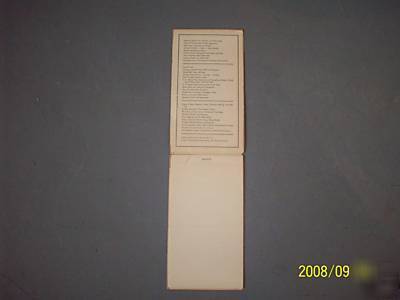 Vintage advertising note pad industrial supply company