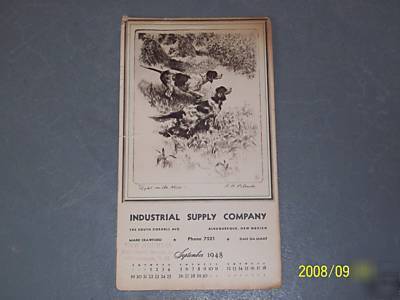 Vintage advertising note pad industrial supply company