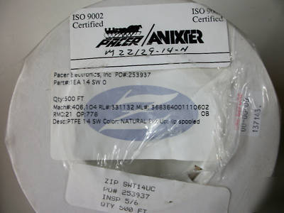 Zeus - pacer - teflon tubing - 14SW - 500 feet- ISO9002