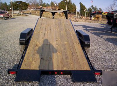 New 2010 20' tilt bed gooseneck lowboy trailers 