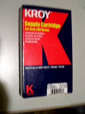 New kroy supply cartridge 240 series labeling tape b/c