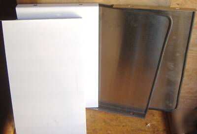 Stainless fryer / hand sink splash guards kit 