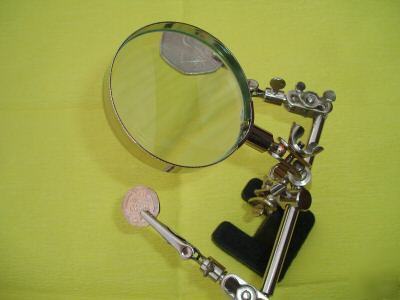 Third / helping hand magnifier - soldering iron stand
