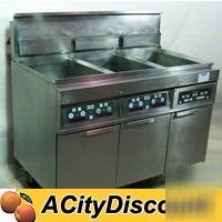 Used frymaster 3 comp gas deep fat 30LB open pot fryer