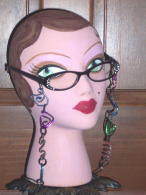 Handmade eyeglass chain holder necklace... ooak