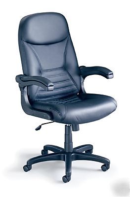 Mayline big & tall pivot arm chair leather 6446AG-l