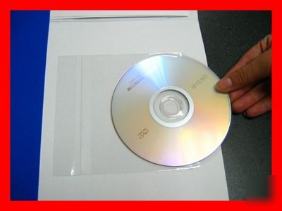 New 2000 backed adhesive cd/magazine/photo bags sleeves 