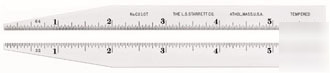 New starrett # C310T-6 / 6â€ steel rule w/ tapered end â€“ 