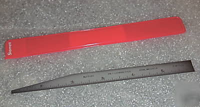 New starrett # C310T-6 / 6â€ steel rule w/ tapered end â€“ 