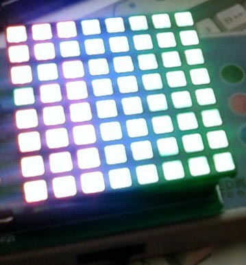 8*8 60*60MM rgb full color dot matrix led display 