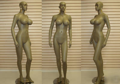 Brown black busty female mannequin sy-0101 / with wig