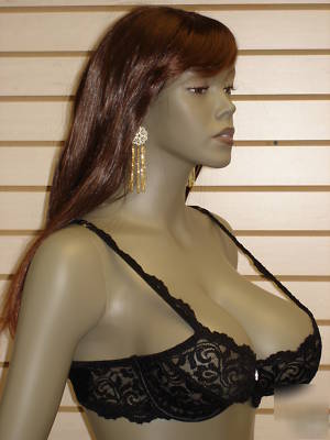 Brown black busty female mannequin sy-0101 / with wig