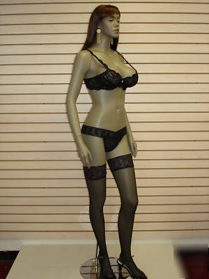 Brown black busty female mannequin sy-0101 / with wig