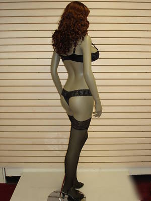 Brown black busty female mannequin sy-0101 / with wig