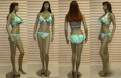 Brown black busty female mannequin sy-0101 / with wig