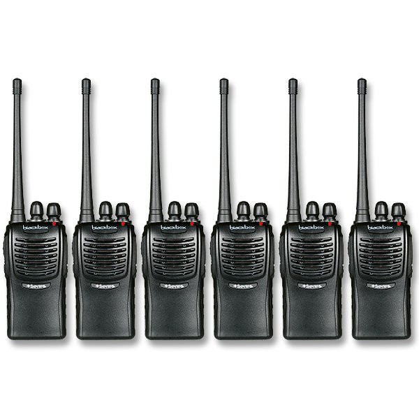 Commercial retail restaurant two-way radio system lot