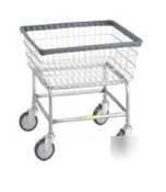 Standard laundry cart white basket - no rack