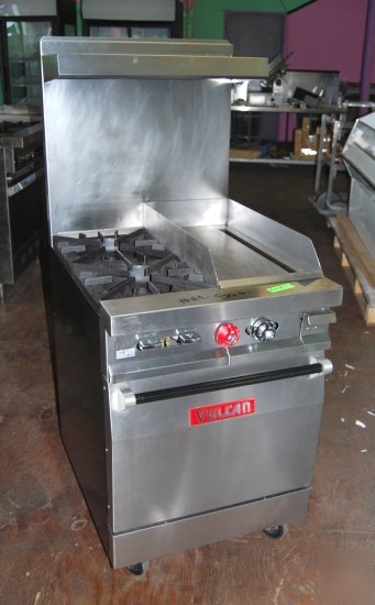 Vulcan gas range - 2 burner, 12