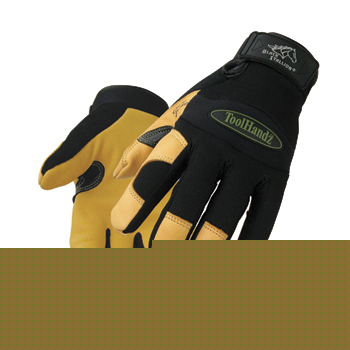 Black stallion tool handz snug-fitting gloves deer - md