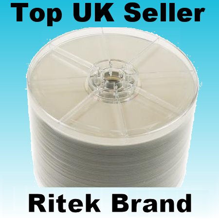 New 10 ritek 8X dvd-r disks- printable 120 mins 4.7GB