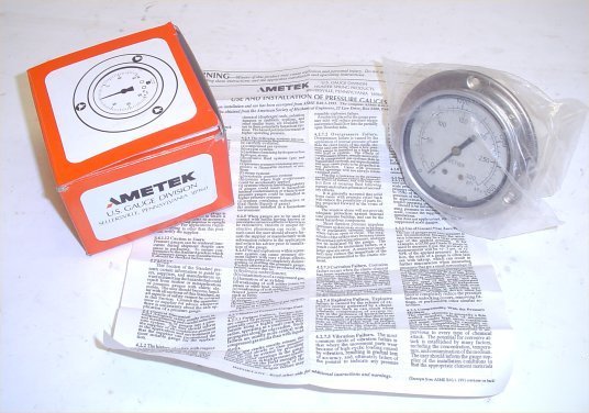 New service first 300 psi pressure gauge 2-1/2