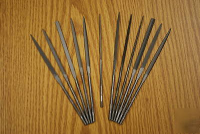 Simonds (#0 cut) swiss pattern needle file set (12 pcs)