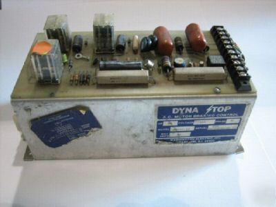 Dyna stop a.c. motor brake control 10HP 440V 3PH