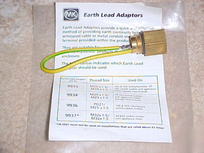 Earth lead adapter no. 9933