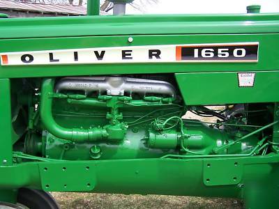 Oliver 1650 gas tractor 