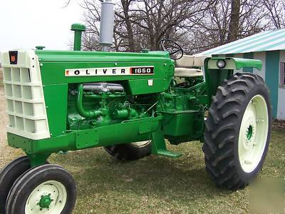 Oliver 1650 gas tractor 