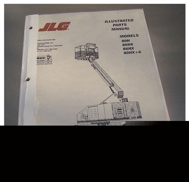 Jlg lift 80H 80HX 86HX 80HX+6 illustrated parts manual 