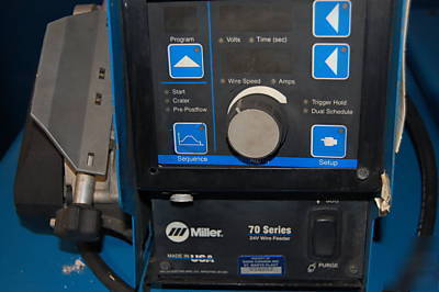 Miller deltaweld 452 mig welder 450 amp S74DX 70 feeder