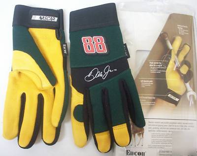 Nascar deerskin palm leather driving working gloves - l