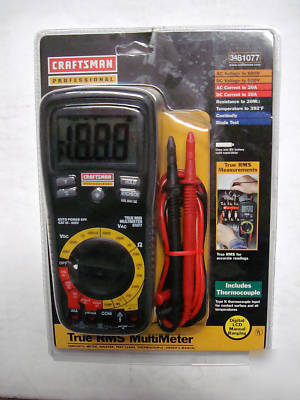 New craftsman true rms multimeter (81077) - 