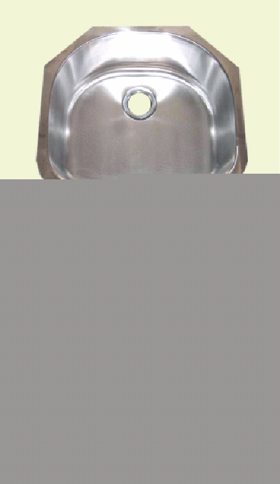 Undermount kitchen single bowl stainless sink <18GAUGE>