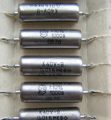 0,015UF +/-10% 1000V pio capacitor K40Y-9 nos lot of 10