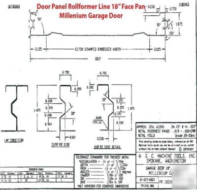 18 stand asc rollformer (chain drive), mdl. CAS4-30-18 