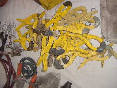 Huge lineman tool lot 16 grade insulated hv jumpers wow