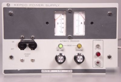 Kepco usa 0-75V@ 0-3A regulated metered dc power supply