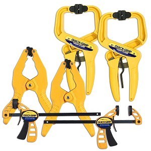 New 6-piece ell rubbermaid quick grip clamp set