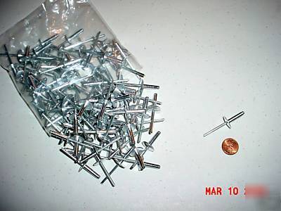 New aluminum pop rivets large flange 600PCS 3/16